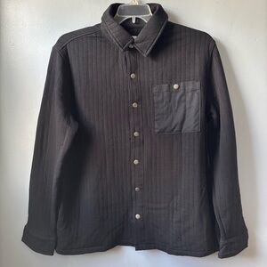 NWT-Goodfellow & Co. Men’s Black Quilted Shirt Jacket, size M